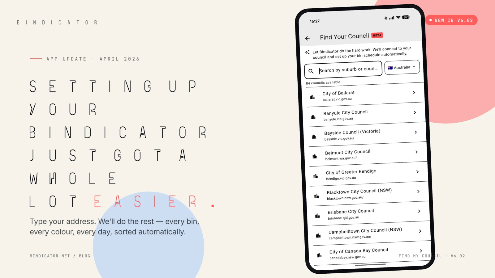 Setting Up Your Bindicator Just Got A Whole Lot Easier